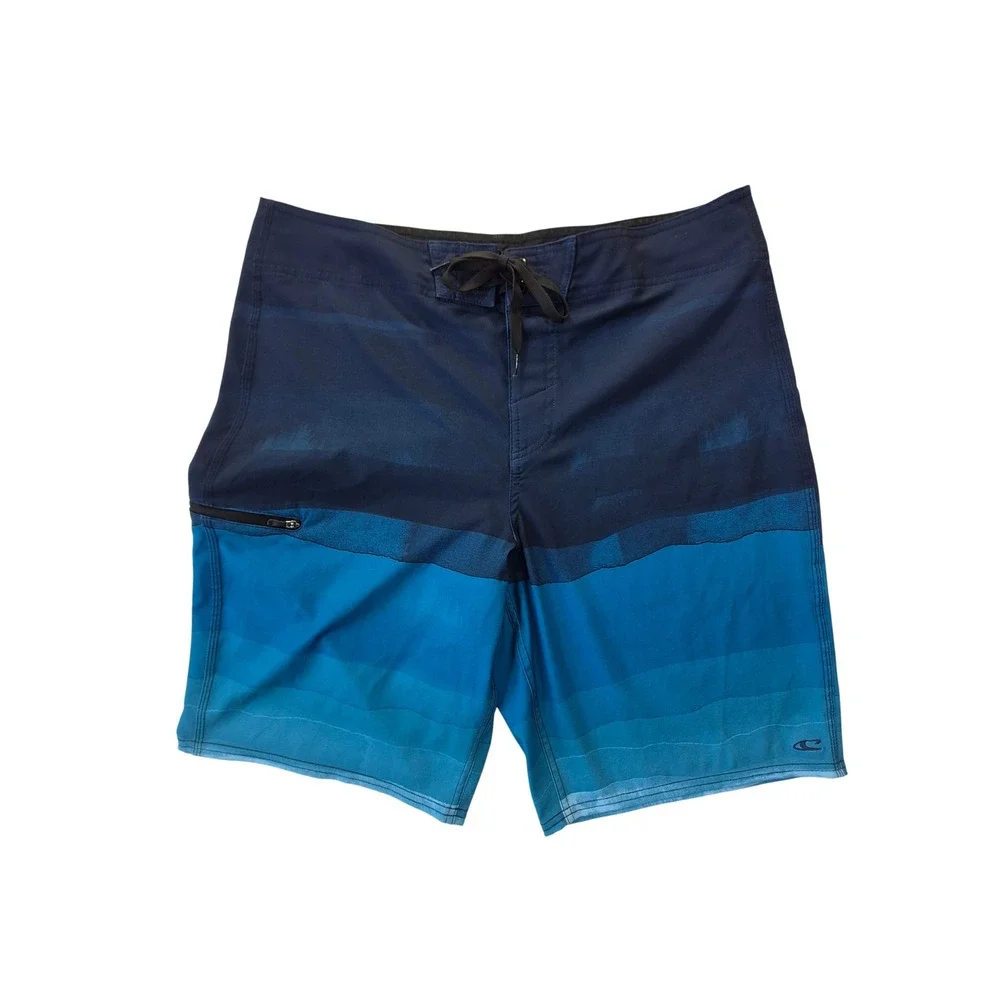 O'Neill Ombre Board Shorts Blue Gradient Men's Size 34 RN 85773